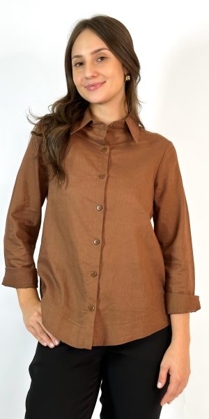 CAMISA CASUAL EM LINHO